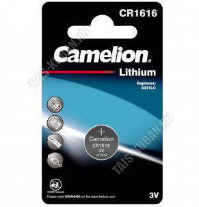 Бат. диск CAMELION CR1616, BL-1шт.литиевые (10) 