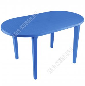 Синий Стол овальный (140х80 h71см) (20) 