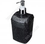 Дозатор для жидкого мыла 0,65л черный (9х9 h15см) 