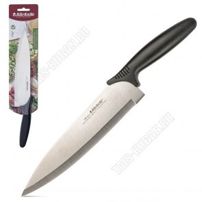Chef/черн Нож L20см поварской,нерж+пласт (12) 
