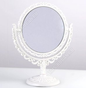 Зеркало настольное вращающееся круглое (d12,5 h21,5см) 