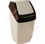 Ведро для мусора, 25л бежевый мрамор (30х28 h55см) (4)