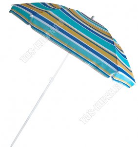 Зонт пляжный d130см, складн.штанга h170см без наклона, d16/19мм,полиэстер,рис.