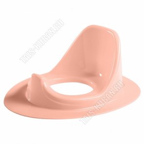 Сиденье-накладка для унитаза, розовый (37х3 спинка h16см) (10) 
