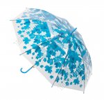 Зонт-трость полуавтомат,прозр d90см