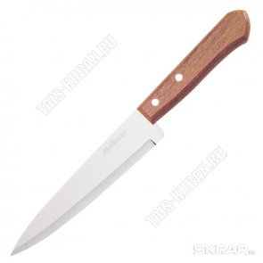 Нож Albero повар. 20см, нерж.сталь, дер.ручка, блист.(72) 