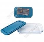 Форма д/запекания прямоугольная 2,2л 34,6х20,4 h5,2см с пластиковой крышкой