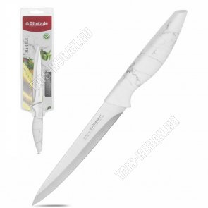 Marble/черн.мрамор на бел Нож L13см универсал,нерж+пласт (6) 