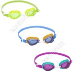 Очки для плавания детские 3шт в наборе: зеленый, синий и фиолетовый  