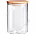 Банка с бамбуковой крышкой 1,5л 