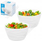 Волны Салатник набор 2шт 610мл d13 h7см