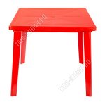 Красный Стол квадрат (80х80 h71см) (30)