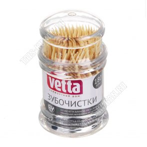 Зубочистки (бамбук) 180шт, Vetta (10) 