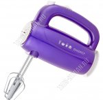 Миксер 300Вт 5скор,2насад.(взбиван,замеш) фиолетов 