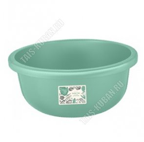 Таз 9,5л мятный, кругл (d35 h15,5см) (5) 
