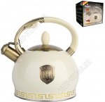 Чайник нерж 3,0л кремов,узор 
