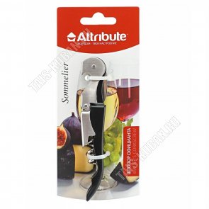 Нож сомелье L12см (штопор, нож д/бутылок,нож) нерж+пласт, 