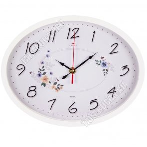 Часы (стекло/пластик) овал (29х22см) 
