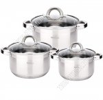 Набор кастрюль 3шт (2,1/2,8/3,8л d16/18/20см) (2) 