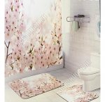 Набор Коврик 2шт +Штора д/ванны 