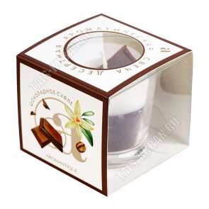 Свеча аромат (стеклянный стакан) 60гр с фигуркой 