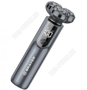 Эл.бритва роторная (аккум) 3Вт,бат.800m/Ah,графит (20) 