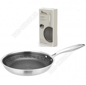 Diamond (нерж с а/п) Сковорода d24см, конусный борт h4,5см (6) 