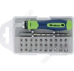 Н-р Отвертка реверс.д/точн.раб.с битами и торц.гол.32пр.(Биты-SL1,SL1.5,SL2,SL2.5, SL3,SL4; PH000,PH00,PH0 (2шт),PH1; T4,Т5,Т6,Т7,Т8,Т10; Звезда 0.8,1.2; Hex 0.9, 1.5,2; SP 2,6; Голов.-2.5,3,3.5,4.5,5,5.5; удлинит.120мм) (12) 