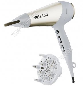 Фен 2400Вт 3tреж,2ск,хол.возд,серый (6) 