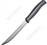 ATHUS черн. Нож 11см д/мяса,зубчат,п/п ручка (12) 