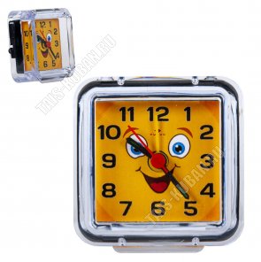 Будильник квадр 7х7см 
