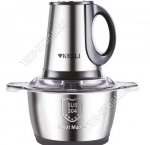 Измельчитель 1200Вт 1,8л нержавеющая сталь-чаша, цвет-серебро/черный(8) 