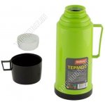Термос 1,0л крышка-чашка,зелёный (12) 