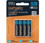 Батарейка GoPower ULTRA Premium Alkaline LR03 BL-4шт мизинчик (40)
