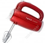 Миксер 300Вт 5скор,2насад.(взбиван,замеш) красн 