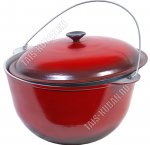 Казан походный (эмаль) 10л d30 h19см (5)