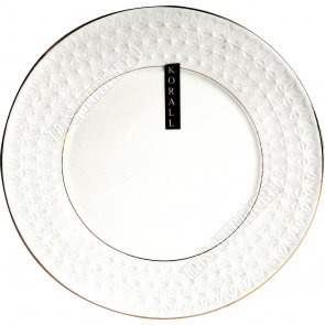 Тарелка круглая плоская d25,5см б/уп (6) 