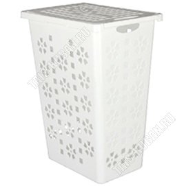 Корзина д/белья 30л с крыш. 