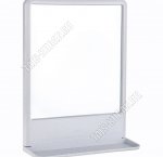 Зеркало Tokyo с полк,прям.(29х37см) бел.мрамор (4) 