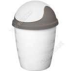 Ведро для мусора, светло серый 1,5л (d14,5 h21см) (35)