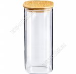 Банка с бамбуковой крышкой 2л 