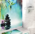 Набор Коврик 2шт +Штора д/ванны 