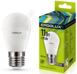 Ergolux-Шар E27 11Вт,дневной 4500Вт,световой поток 915Лм (аналог 95Вт обычной лампы) h92 d45мм (25) 