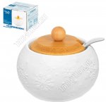 Снежинки Банка для хранения 300мл d10,5см h9см 