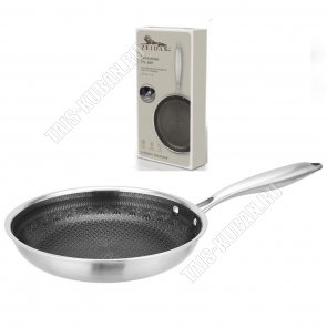 Diamond (нерж с а/п) Сковорода d28см, конусный борт h5,5см (6) 