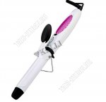 Эл.щипцы керам,д/завивки локона 25Вт d35мм,max t200,термоизолир.наконеч,фиксатор пряди, петелька, цв.белый (30) 