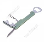 Нож сомелье L14см (штопор+консервн.нож+открыв д/бутылок) нерж+пласт,микс (12) 