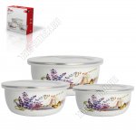 Набор эмалированных мисок 3шт 