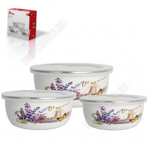 Набор эмалированных мисок 3шт 