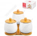 Розы /Бамбук Банка набор 3шт 400мл